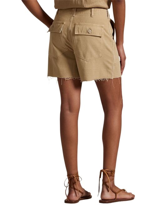 short donna sfrangiato kaki Ralph Lauren | 211949934003